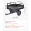 Remorque utilitaire de jardin, capacité de 500 lb, 10 pieds cubes, structure en acier, 1 pièce, remorque utilitaire, noir, pneus pneumatiques de 14 po et benne à main / pied