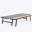CHAISE Longe avec table d'appoint en bois, 1 pièce, (62756.00BLK)