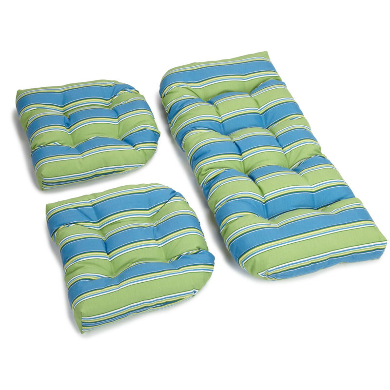 Outdoor 5'' Seating Group Seat Cushion, Caribbean