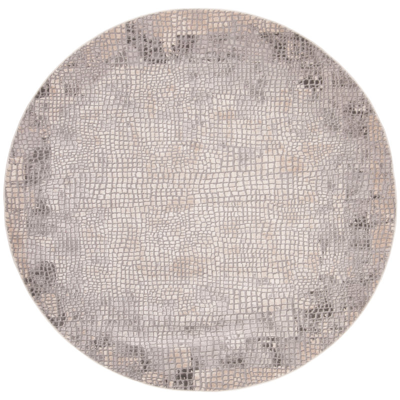 Edvin Performance Abstract Rug, Round 6'7"