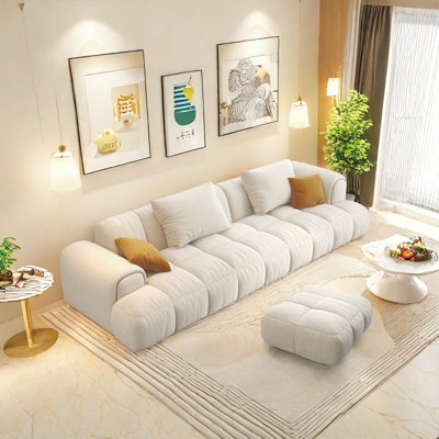 Modern light luxury fabric sofa set