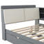 Lit plateforme en bois avec lit gigogne, tablettes et tête de lit-1895569885