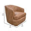 Fauteuil d'appoint pivotant Lessy, mousse moelleuse douce, métal-111178848