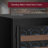 51 Bottle Single Zone Left Hinge Black Wine Refrigerator-120767828
