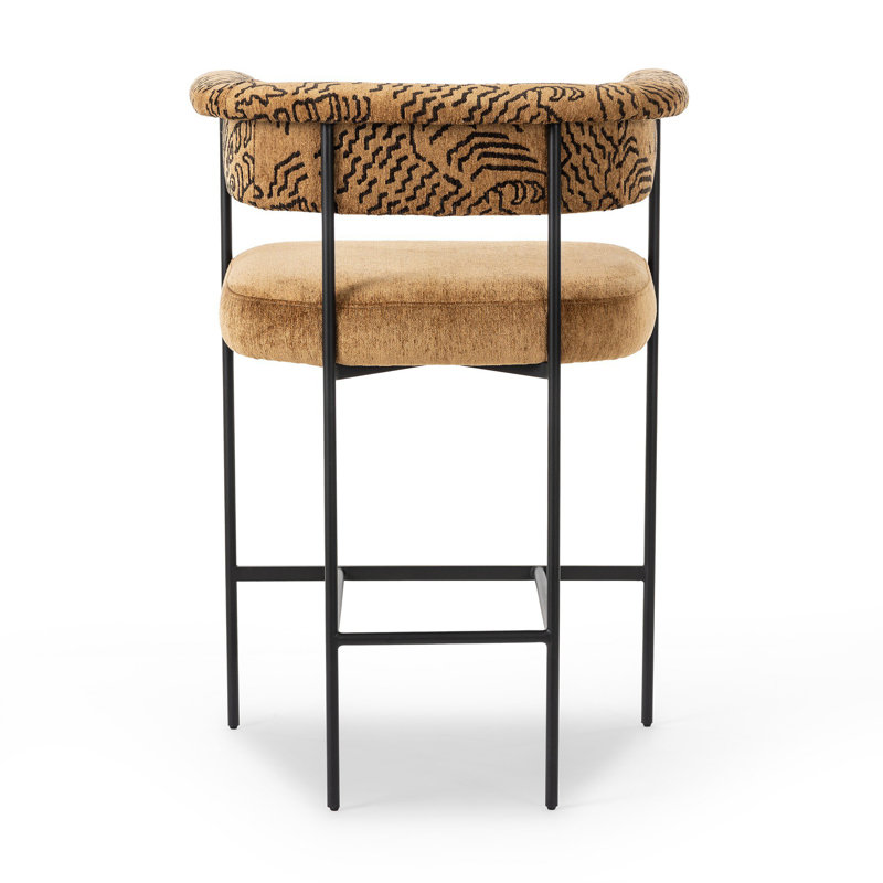 Grayson Counter and Bar Stool, Counter Stool (26.5" Seat Height), Brown, Abstract