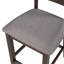 Ensemble de salle à manger 5 pièces à hauteur de comptoir en bois avec chaises rembourrées et étagères de rangement-1740375845-1740375846