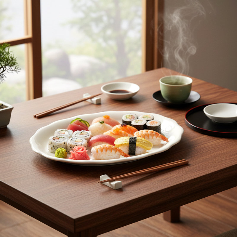 Tuxton Shell Ceramic Platter