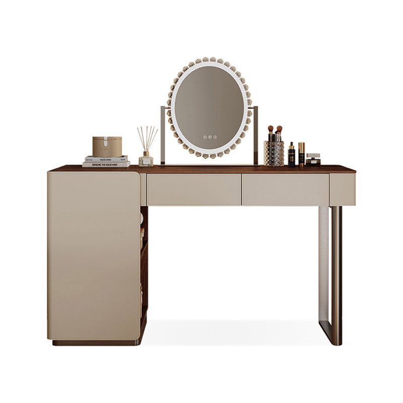 Makeup Vanity with Light mirror,2 drawers