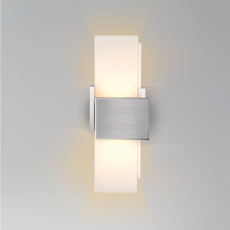 Acuo 2 - Light Flush Mounted Sconce, Brushed Aluminum