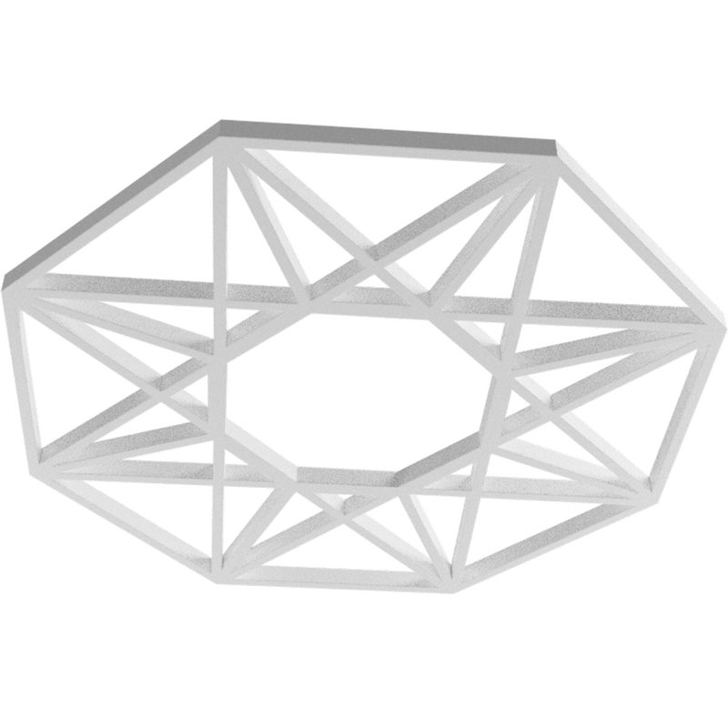 Guardian - médaillon de plafond, H 28 po x l 28 po x P 0,75 po, Inachevé