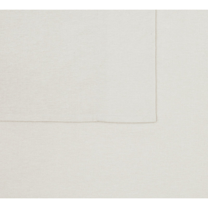 Ensemble de draps 100% flanelle Traditional, Ensemble de draps pour lit simple avec un drap-hou, Ivoire
