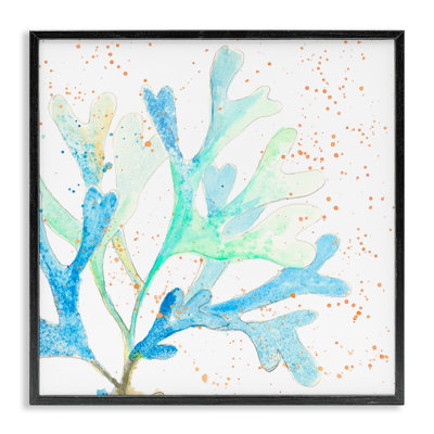 Giclée de corail moderne moucheté par Patricia Pinto