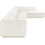 Tissu rembourré 4 pièces Landis Canapé modulaire modulaire-614190921-614190923