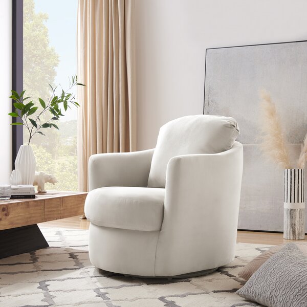 Latitude Run® Upholstered Swivel Accent Chair & Reviews | Wayfair