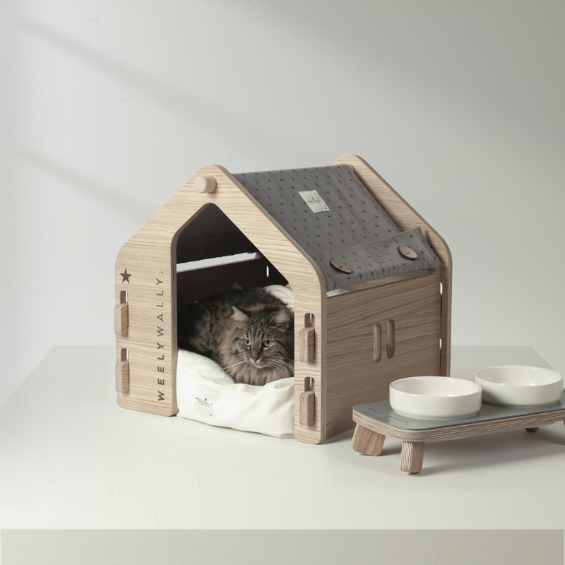 Wien Pet House Soft Sided, Grey/Beige