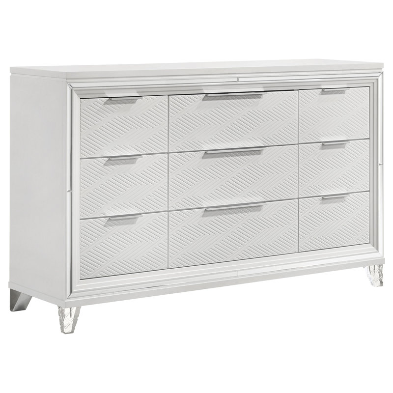  Commode 9 tiroirs Esat - blanc