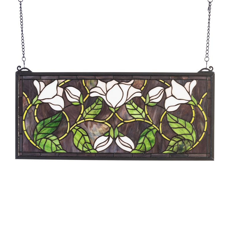 Magnolia Stained Glass Window