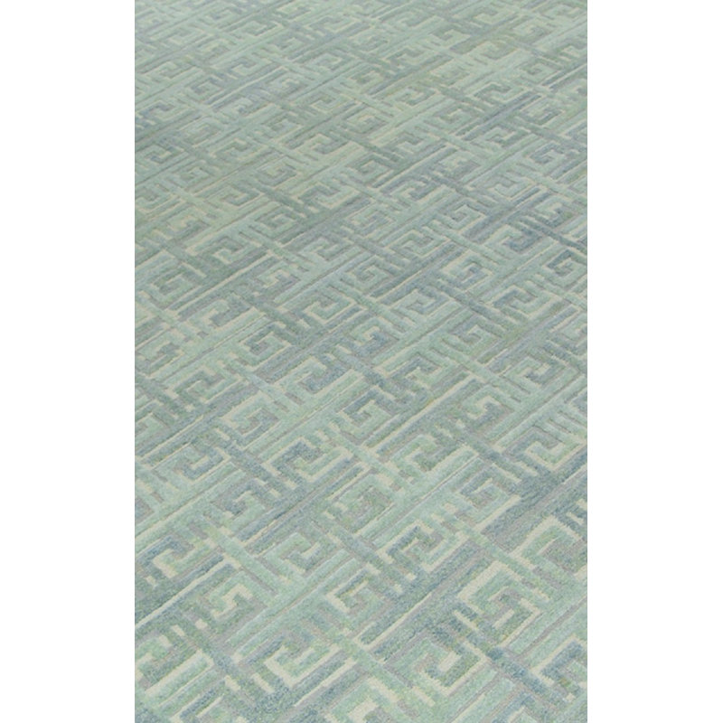 Brocatel Azm Wool Geometric Area Rug in Blue