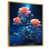Toile avec cadre flottant or