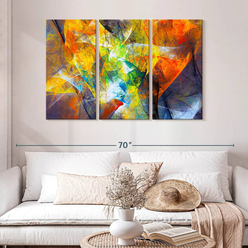 Abstrait mouvement excentrique Avery, H 32 po x l 50 po