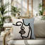 Oreiller carré réversible intérieur / extérieur Vie Abstract-109594615-109652432