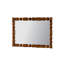 Miroir mural rétro en bois sculpté