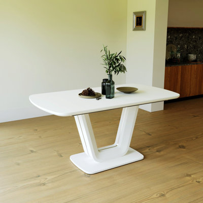 Table de cuisine, table de salle à manger extensible avec pieds en forme de U pour la maison