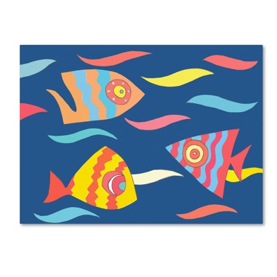 Hillers «Fish», impression sur toile tendue