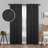 Vedder Modern Textured Waves Polyester Room Darkening Grommet Rod Pocket  Curtain Pair-513512956-452395149