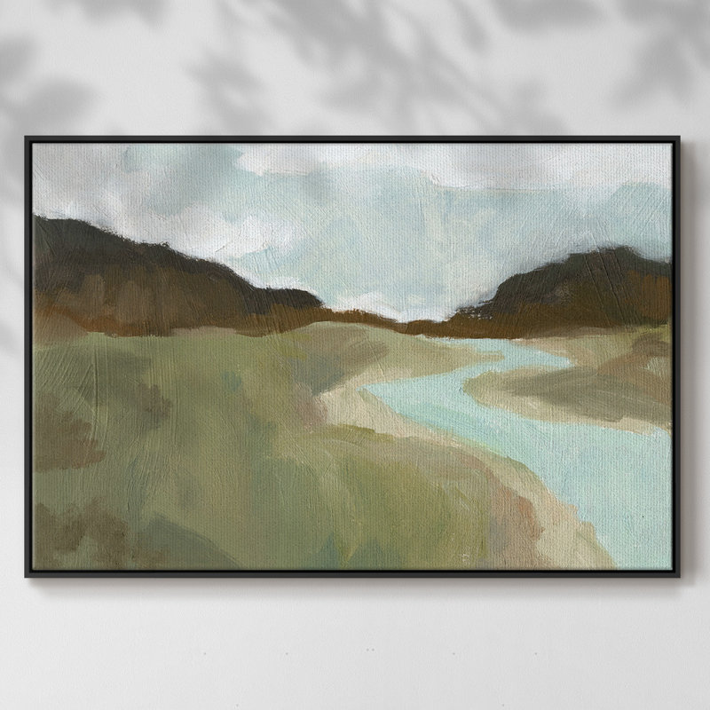 Coldwater Hills I - impression sur toile tendue, Toile avec cadre flottant noir, H 25 po x l 37 po x P 2 po, Non