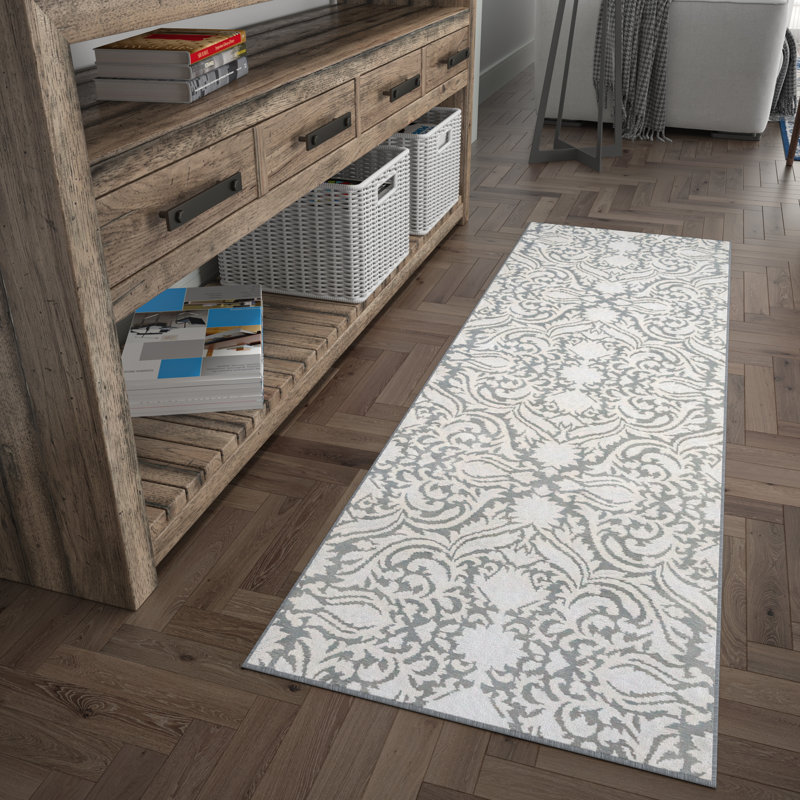Tapis gris Taliyah, Rectangle 8 pi 9 po x 12 pi 3 po