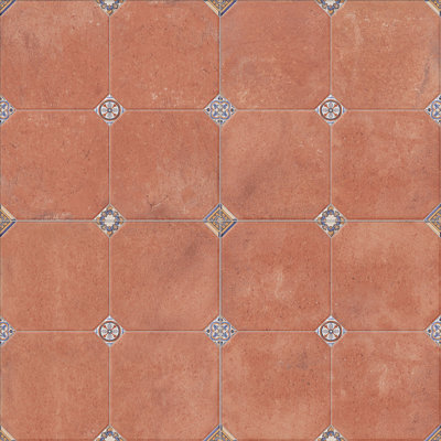Manises 22-3/4 in. x 22-3/4 in. Porcelain Floor and Wall Tile