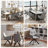 Simple Solid   Dining Chair with Armrests-1599268067