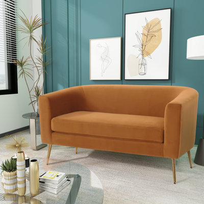 Hosam 51'' Velvet Loveseat