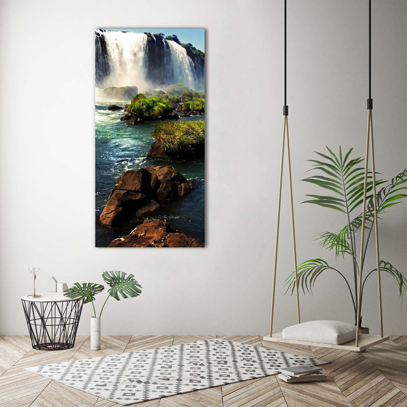 Waterfall Lgaz - Wrapped Canvas Print
