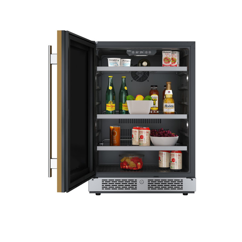 Avallon 23.81'' W Freestanding 140 Cans (12 oz.) 5.65 Cubic Feet Beverage Cooler, Right 