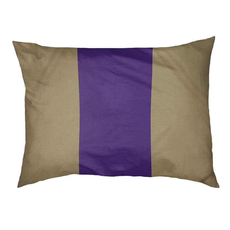 Coussin Washington, Doré / mauve / doré, Moyen (l 28 po x P 18 po x H 9,5 po)