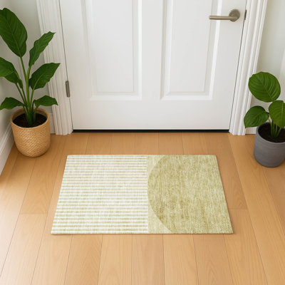 Premium Machine Washable Mayfield AMF2134 Geometric Rug