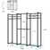 Ellika 70.86 Inch Closet Organizer System with Shelves, Heavy Duty Garment Rack with Haning Rods