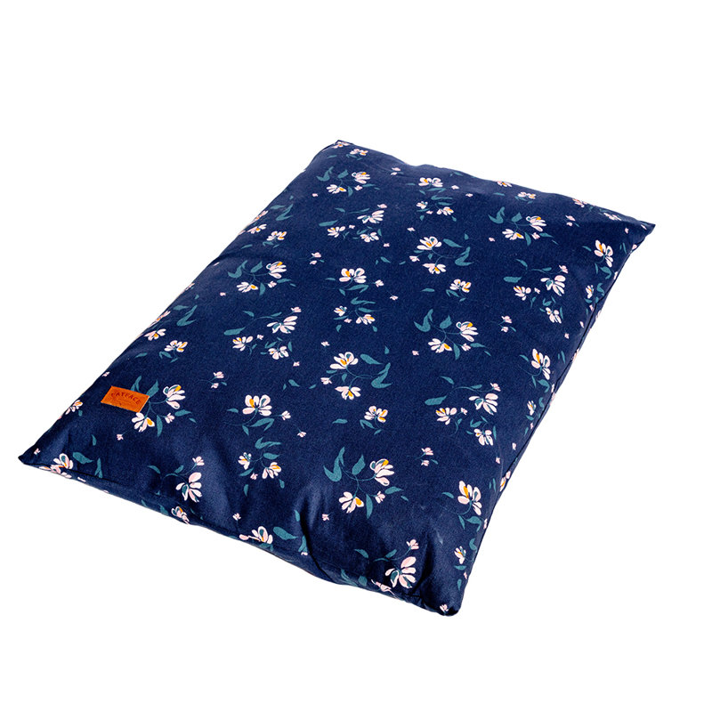 Floral Cotton Pet Bed, Large (20cm H x 87cm W x 138cm D)