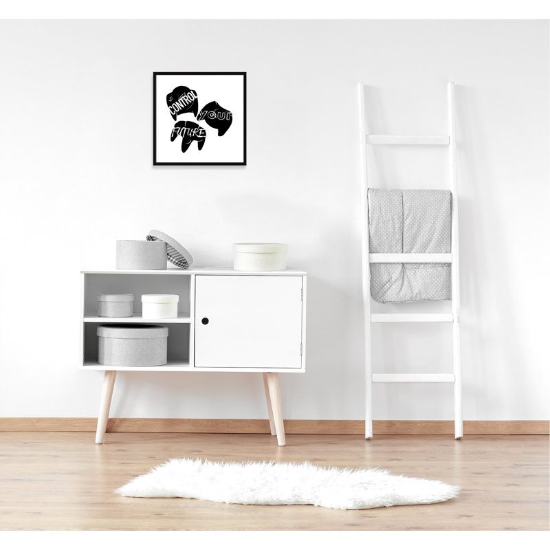 «Control your future», art encadré, H 23,5 po x l 23,5 po x P 1,19 po, Encadré de boîte noir