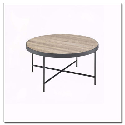 Weathered Grey Oak And Black Coffee Table