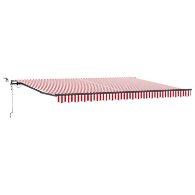 Ebern Designs Polyester Cover Retractable Patio Awning