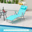 Chaise longue d'extérieur en métal Babers