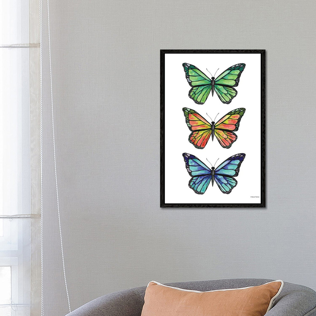 Stacked Wonderful Butterflies von Rachel Nieman - Galerie- Giclée auf Leinwand