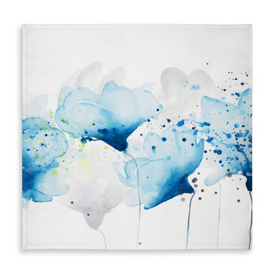 Watercolor Paint Splash Flowers Tablecloth | Contemporary Decor