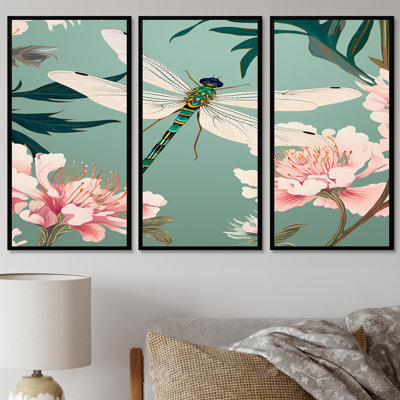 Oconee - ensemble de reproductions d'art mural libellule