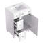 Meuble-lavabo de 24 pouces avec lavabo en céramique, 2 tiroirs et 1 porte pour petits espaces-143310212-143310213