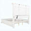 Ensemble de chambre à coucher avec lit très grand 5 pièces Vintage White-130205117-130205120