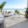 Machine Washable Indoor/Outdoor Claudian ACN1508 Ivory Rug